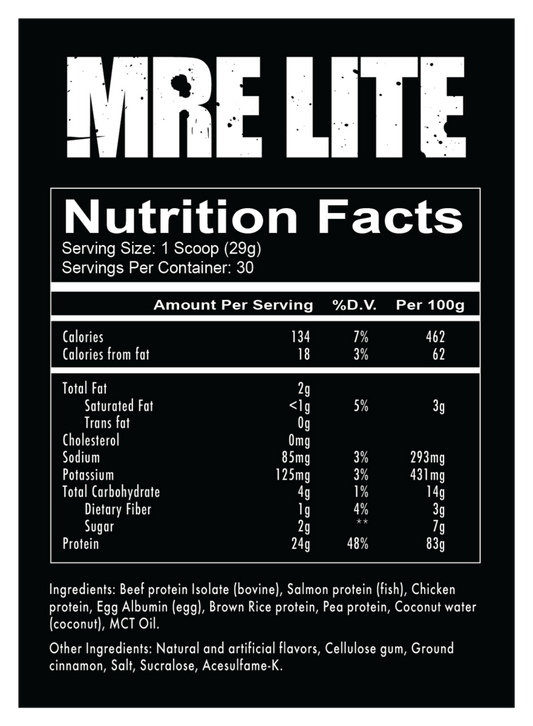 Redcon1: MRE Lite Real Whole Food Protein 2lb