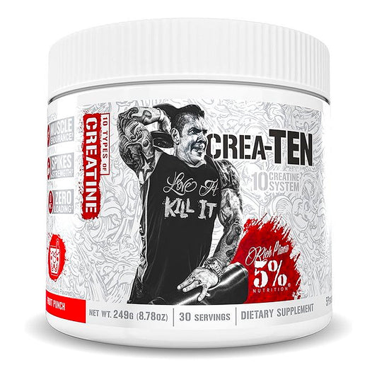 Rich Piana 5%: CREA-TEN 10-In-1 Creatine Formula w/Creapure Micronized Creatine Monohydrate & MagnaPower