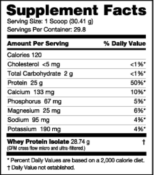 Nutrabio: Whey Protein Isolate 2lb