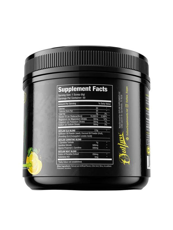 Outlaw Supplements: Firewater CLA/L Carnitine Blend American Fit Outlaw Supplements: Firewater CLA/L Carnitine Blend American Fit