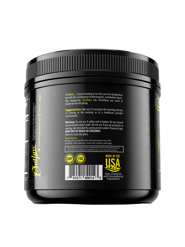 Outlaw Supplements: Firewater CLA/L Carnitine Blend American Fit Outlaw Supplements: Firewater CLA/L Carnitine Blend American Fit